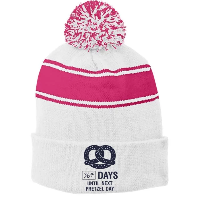 The Office Next Pretzel Day Stripe Pom Pom Beanie