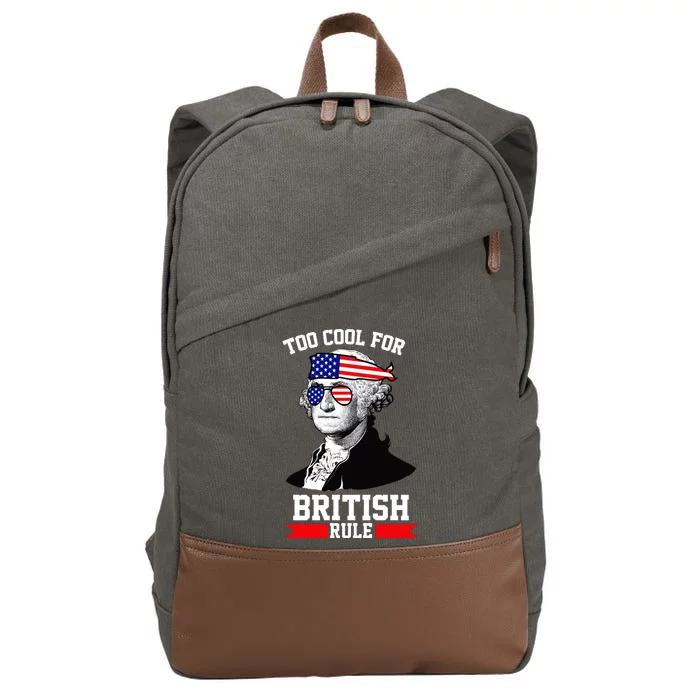 Too Cool For British Rule Cotton Canvas Backpack