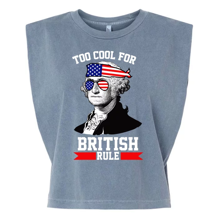 Too Cool For British Rule Garment-Dyed Women's Muscle Tee