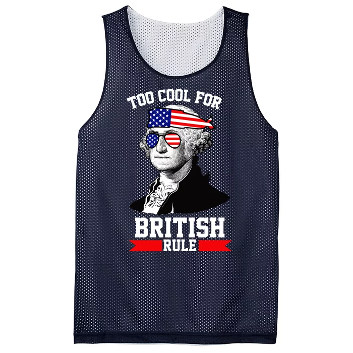 Too Cool For British Rule Mesh Reversible Basketball Jersey Tank