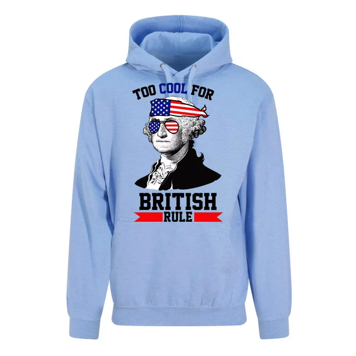 Too Cool For British Rule Unisex Surf Hoodie