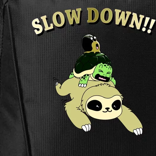 Too Fast Turtle Riding Sloth City Backpack