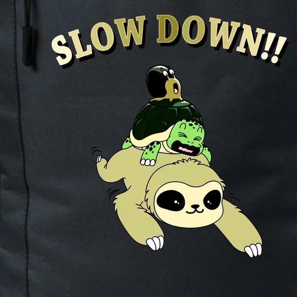 Too Fast Turtle Riding Sloth Daily Commute Backpack