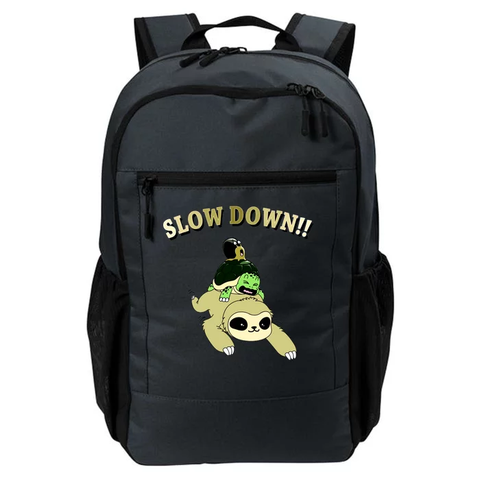 Too Fast Turtle Riding Sloth Daily Commute Backpack