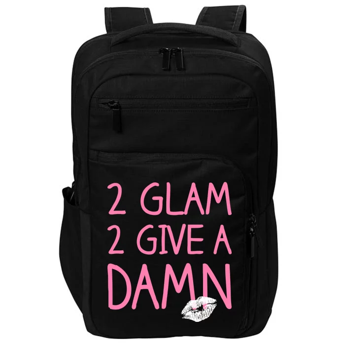 Too Glam To Give A Damn Lipstick Kiss Mark Impact Tech Backpack