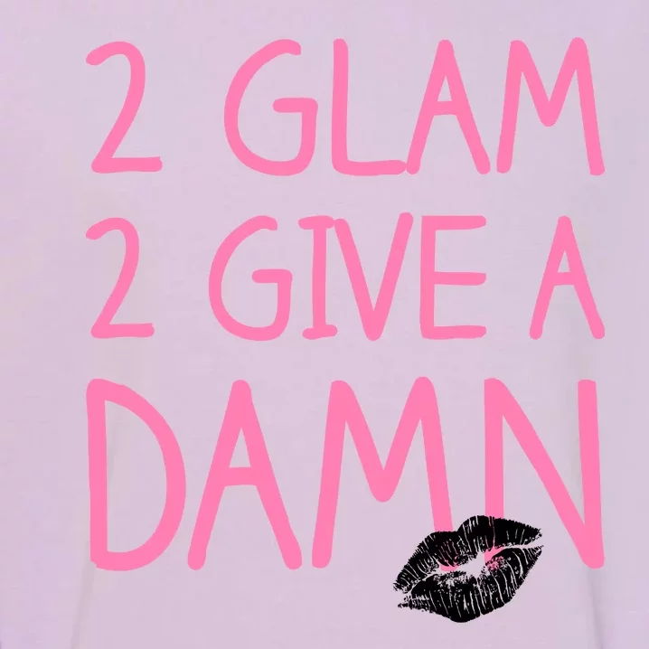 Too Glam To Give A Damn Lipstick Kiss Mark Garment-Dyed Sweatshirt