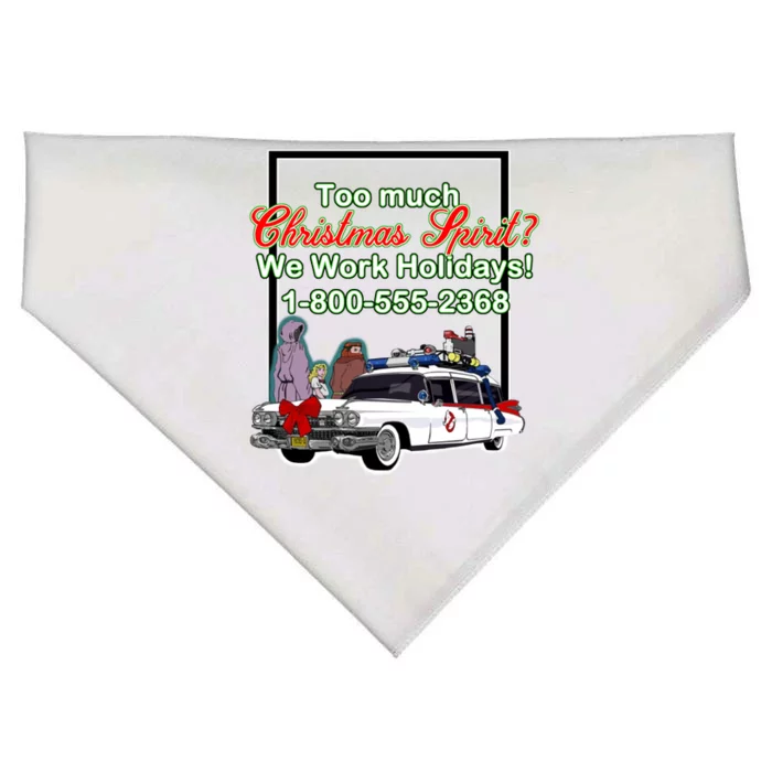 Too Much Christmas Spirit? We Work Holidays! USA-Made Doggie Bandana