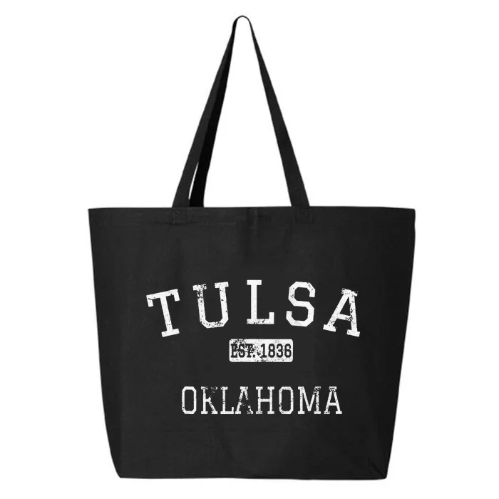 Tulsa Oklahoma OK Vintage 25L Jumbo Tote