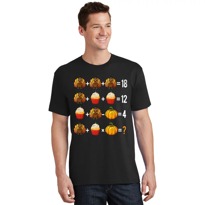 Thanksgiving Order of Operations Quiz Math Teacher Turkey T-Shirt