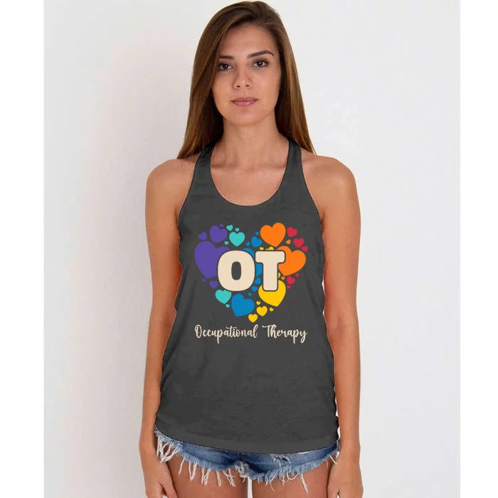 Therapist Ot Occupational Therapy Women's Knotted Racerback Tank