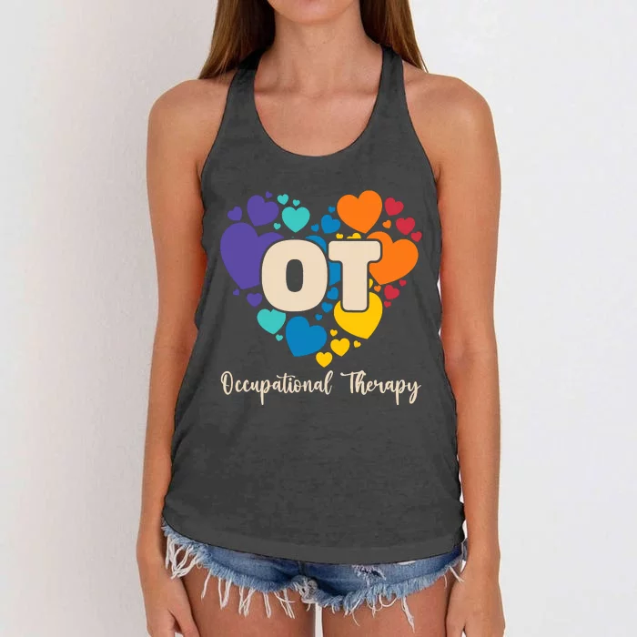 Therapist Ot Occupational Therapy Women's Knotted Racerback Tank