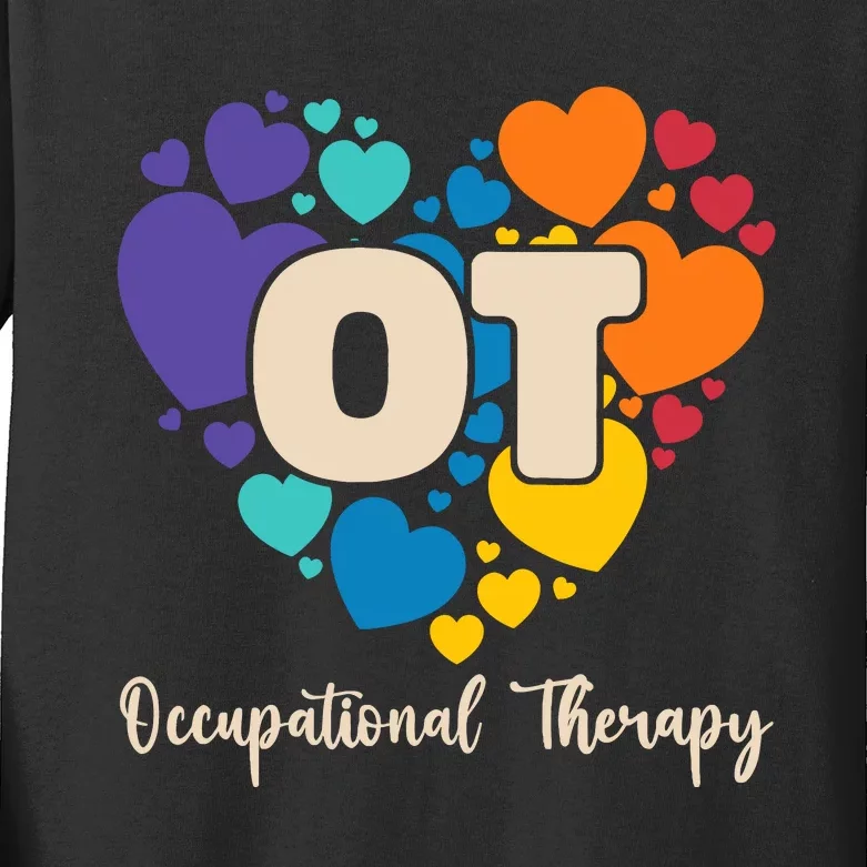 Therapist Ot Occupational Therapy Kids Long Sleeve Shirt