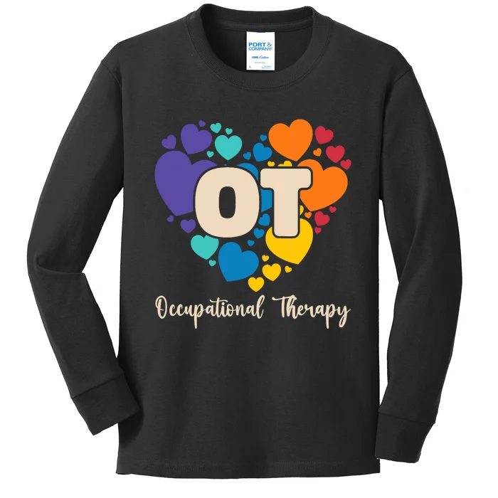 Therapist Ot Occupational Therapy Kids Long Sleeve Shirt