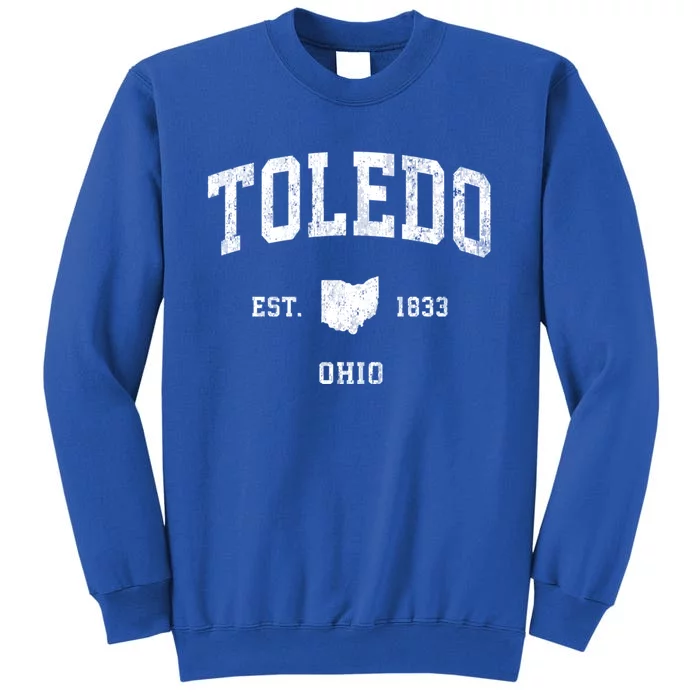 Toledo Ohio Oh Vintage Athletic Sports Sweatshirt