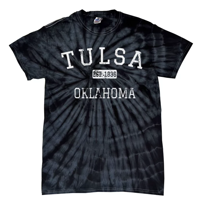 Tulsa Oklahoma OK Vintage Tie-Dye T-Shirt