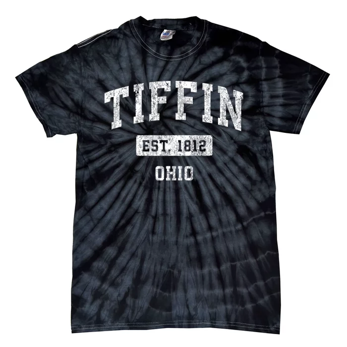 Tiffin Ohio Oh Vintage Sports Tie-Dye T-Shirt