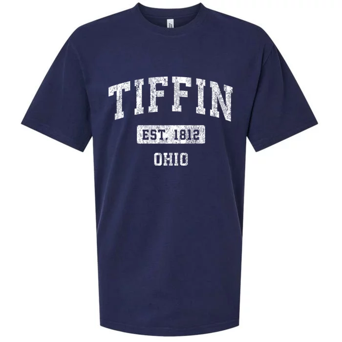 Tiffin Ohio Oh Vintage Sports Sueded Cloud Jersey T-Shirt