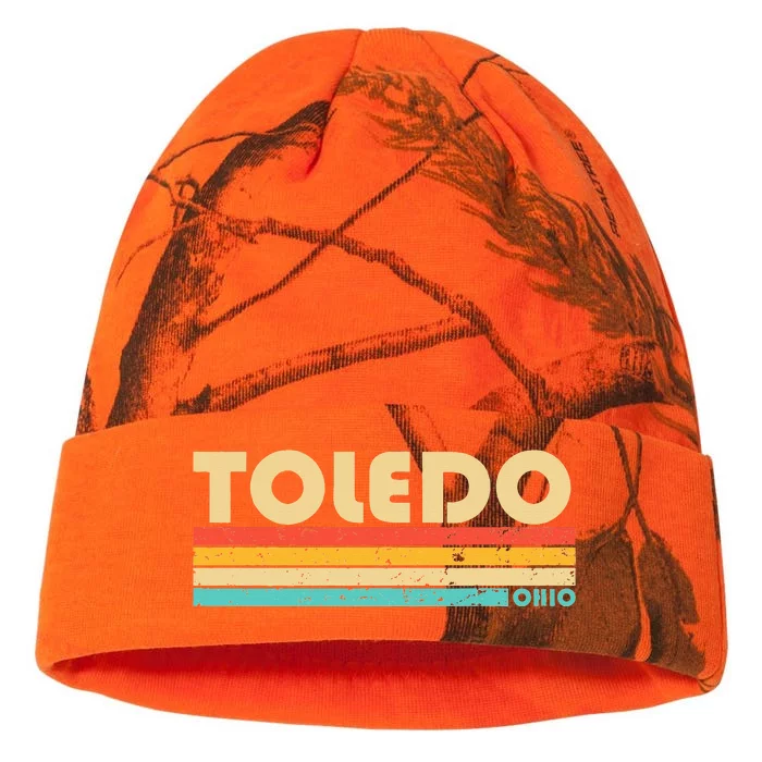 Toledo Oh Ohio Funny City Home Roots Kati - 12in Camo Beanie