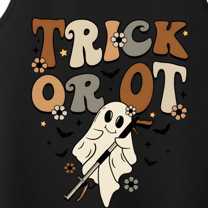 Trick Or Ot Occupational Therapy Halloween Ghost Performance Tank