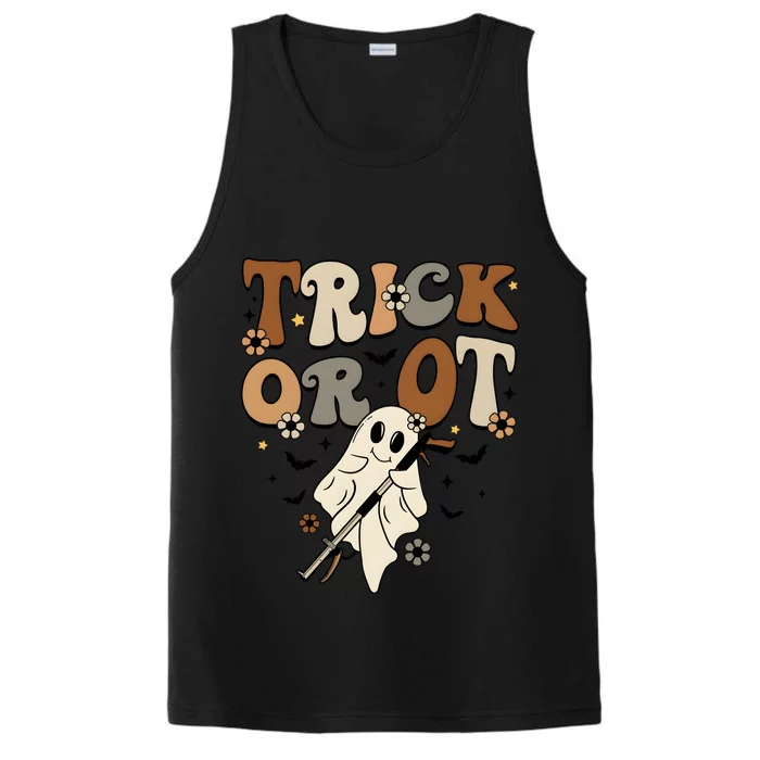 Trick Or Ot Occupational Therapy Halloween Ghost Performance Tank