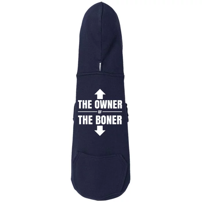 The Owner Of The Boner Funny Doggie 3-End Fleece Hoodie