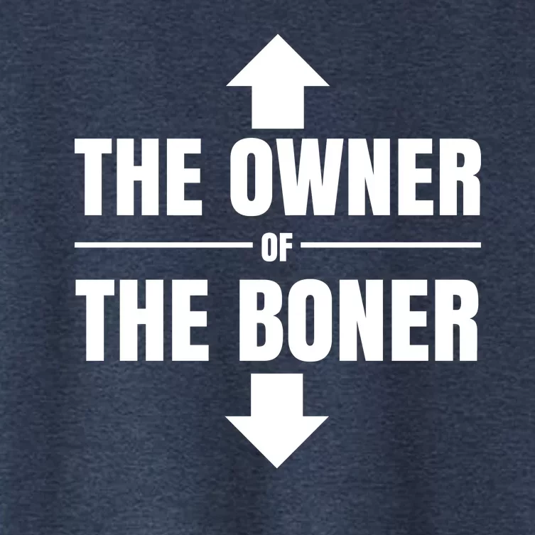 The Owner Of The Boner Funny Women's Crop Top Tee