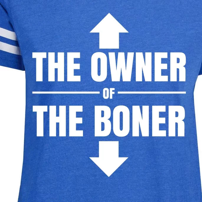 The Owner Of The Boner Funny Enza Ladies Jersey Football T-Shirt