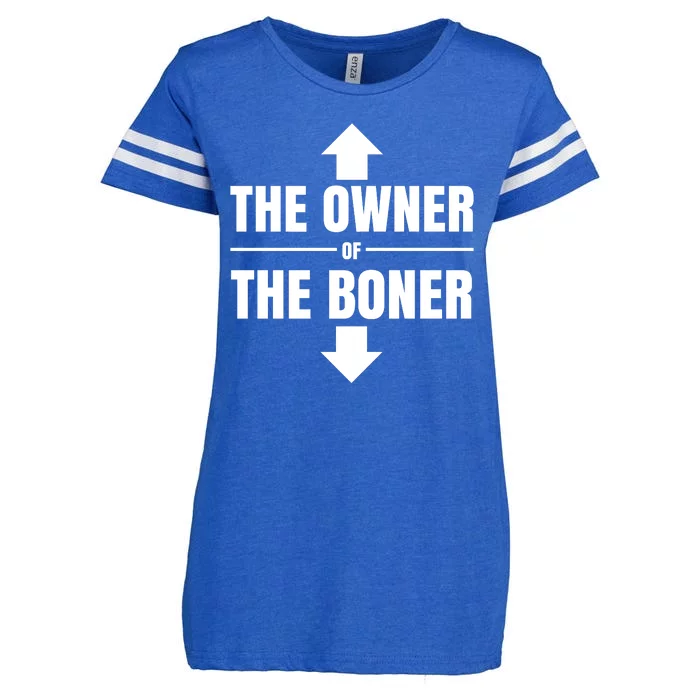 The Owner Of The Boner Funny Enza Ladies Jersey Football T-Shirt