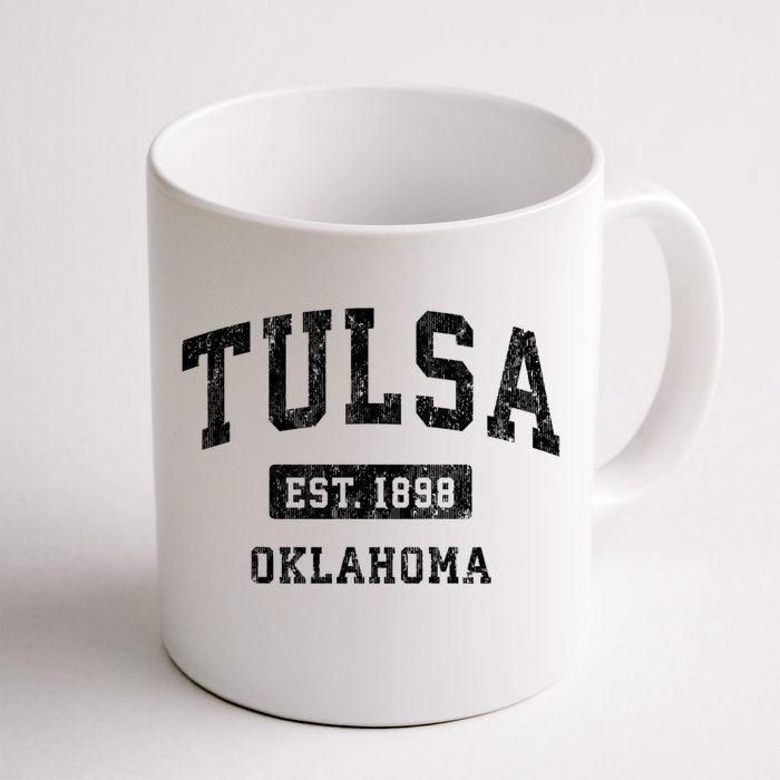 Tulsa Oklahoma Ok Vintage Athletic Sports Front & Back Coffee Mug