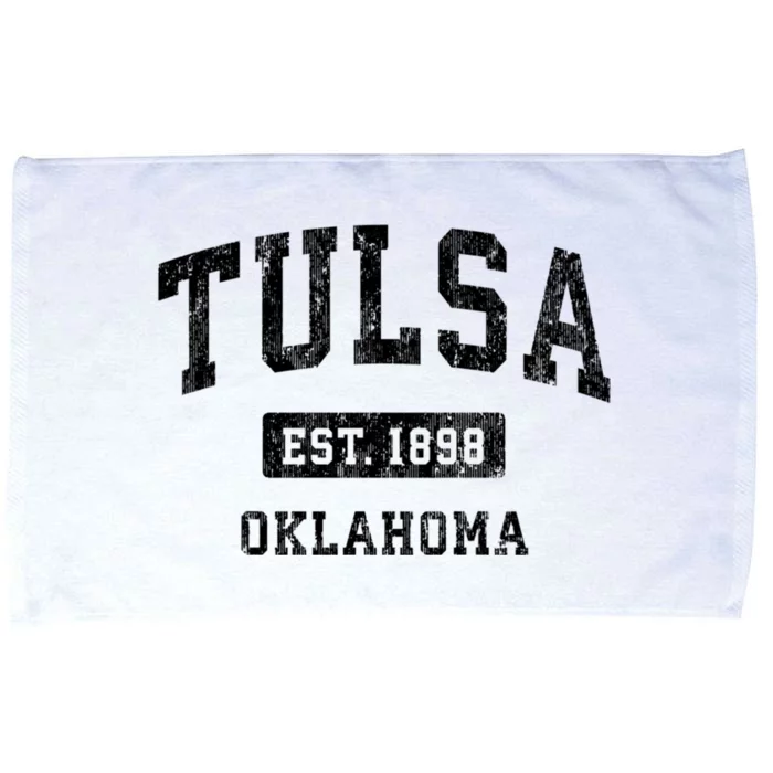 Tulsa Oklahoma Ok Vintage Athletic Sports Microfiber Hand Towel