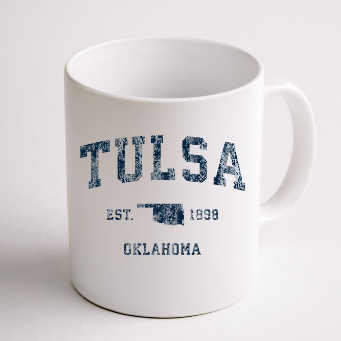 Tulsa Oklahoma Ok Vintage Sports Design Front & Back Coffee Mug