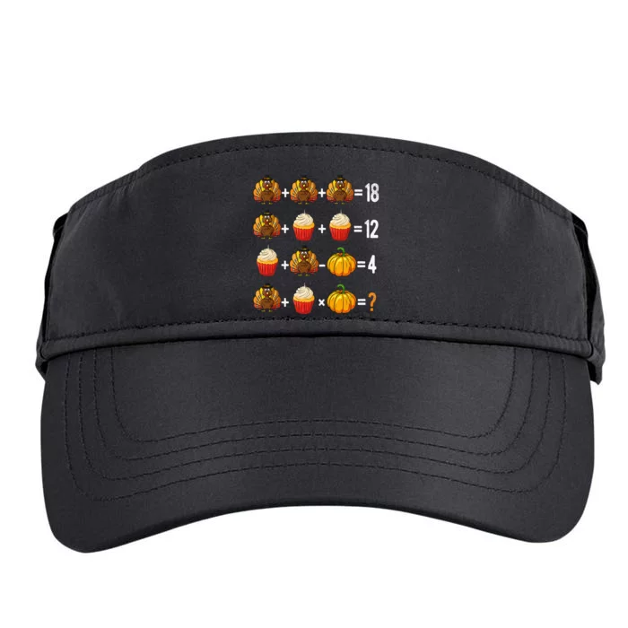 Thanksgiving Order Of Operations Quiz Math Teacher Turkey Adult Drive Performance Visor