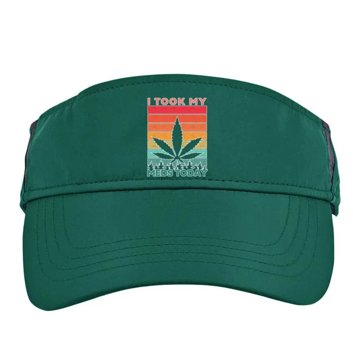 Took My Meds Today Medical Marijuana Adult Drive Performance Visor