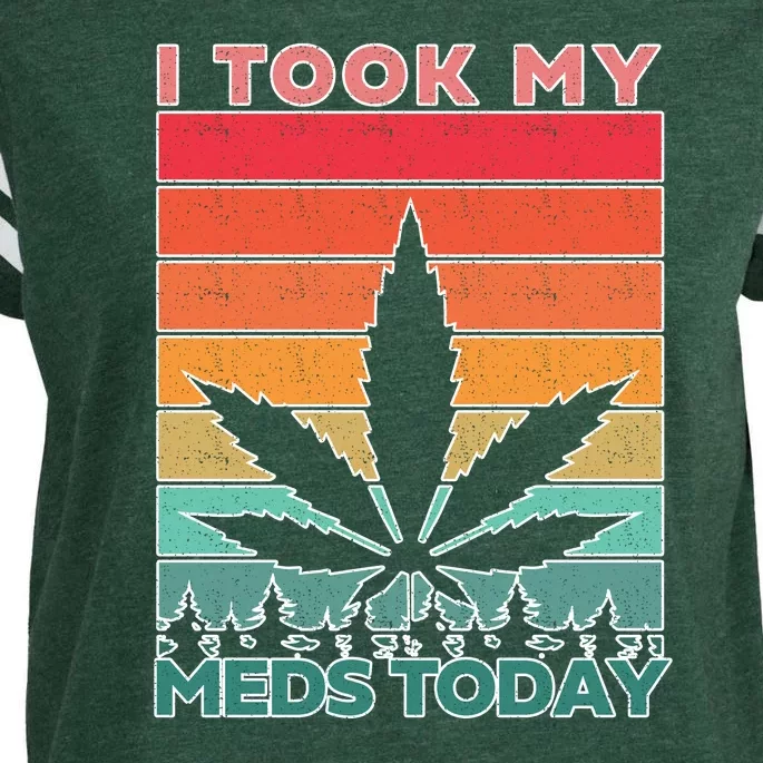 Took My Meds Today Medical Marijuana Enza Ladies Jersey Football T-Shirt