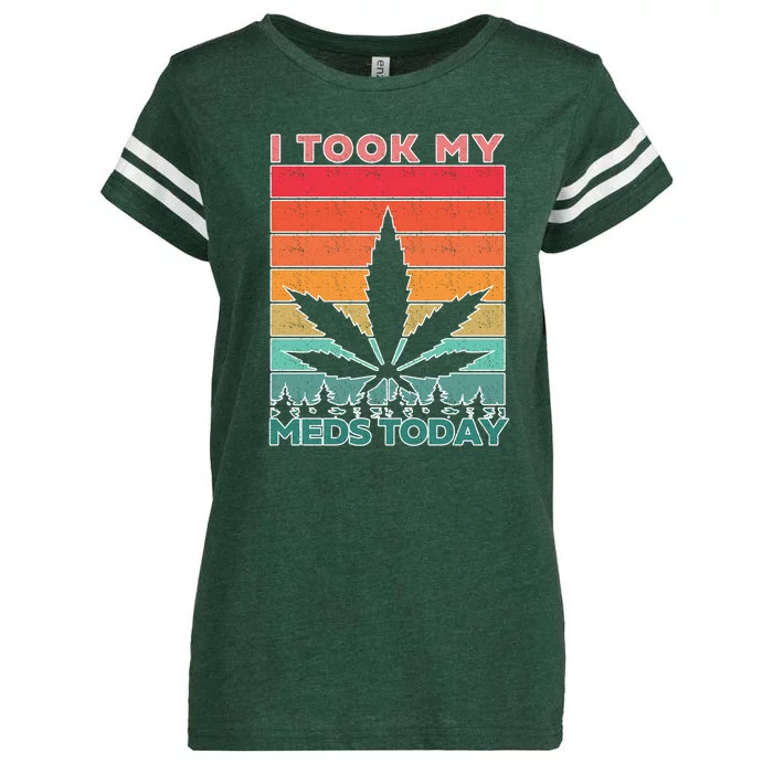 Took My Meds Today Medical Marijuana Enza Ladies Jersey Football T-Shirt