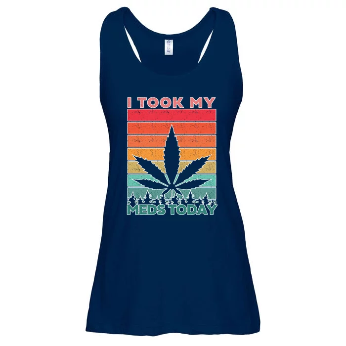 Took My Meds Today Medical Marijuana Ladies Essential Flowy Tank