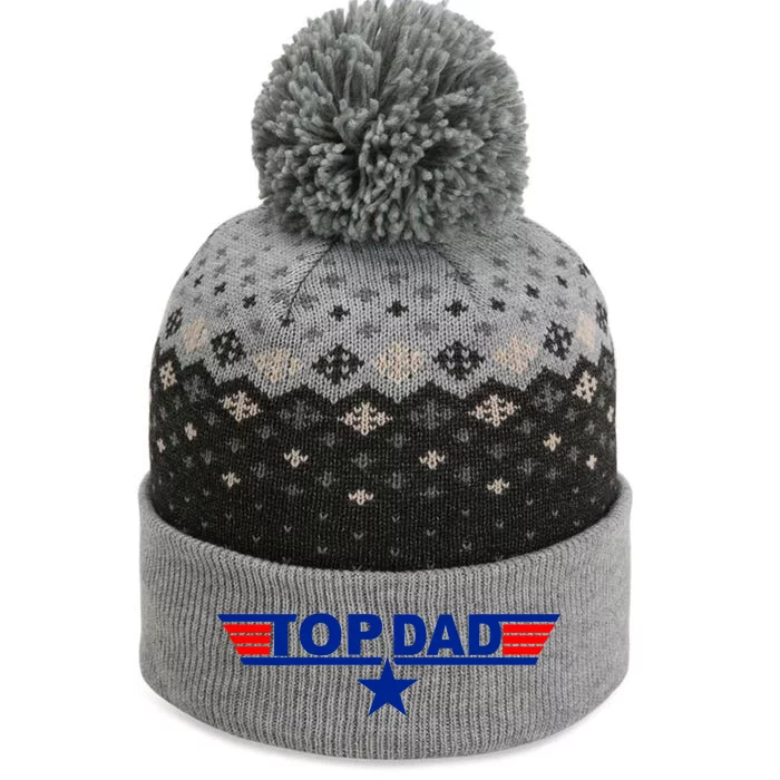 Top Dad Logo The Baniff Cuffed Pom Beanie