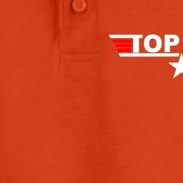 Top Dad Logo Dry Zone Grid Performance Polo