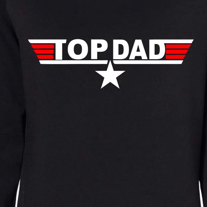 Top Dad Logo Womens California Wash Sweatshirt