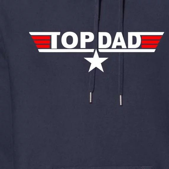 Top Dad Logo Premium Hoodie