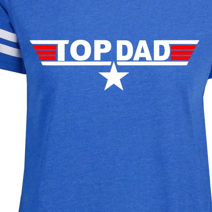 Top Dad Logo Enza Ladies Jersey Football T-Shirt