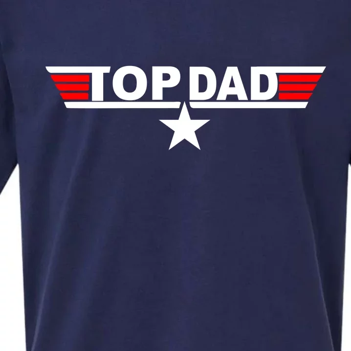 Top Dad Logo Sueded Cloud Jersey T-Shirt