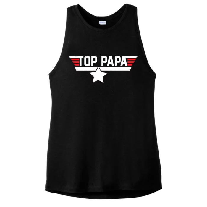 Top Papa Ladies Tri-Blend Wicking Tank