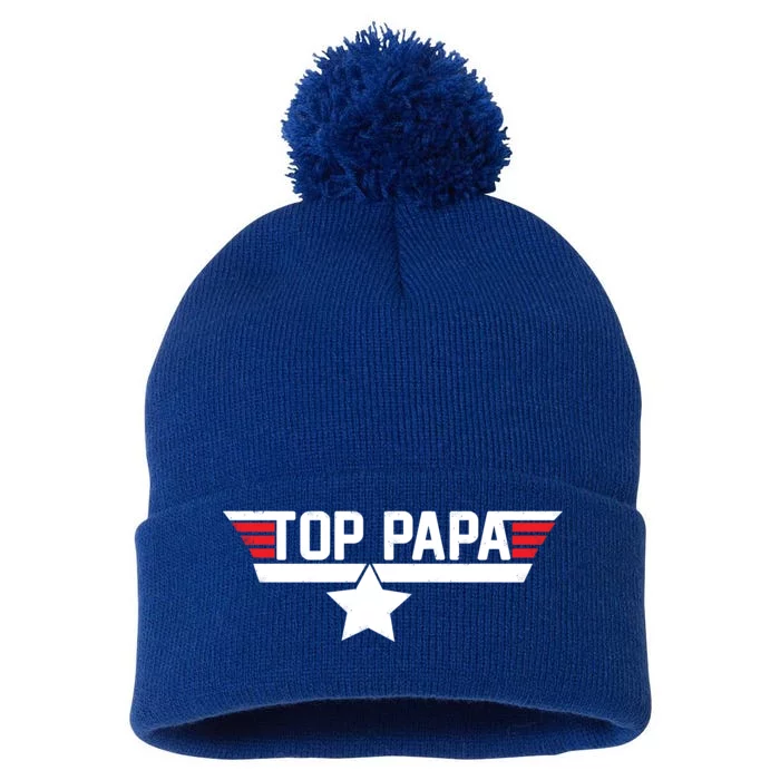 Top Papa Pom Pom 12in Knit Beanie