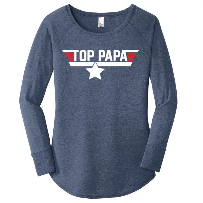 Top Papa Women's Perfect Tri Tunic Long Sleeve Shirt