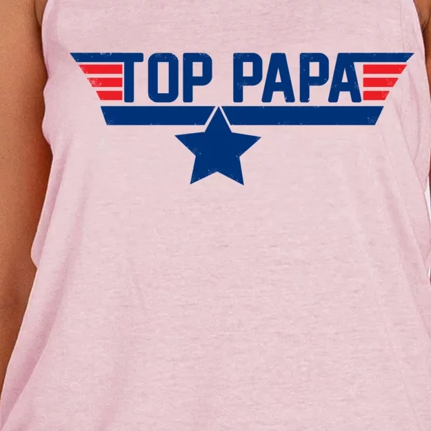 Top Papa Women's Knotted Racerback Tank