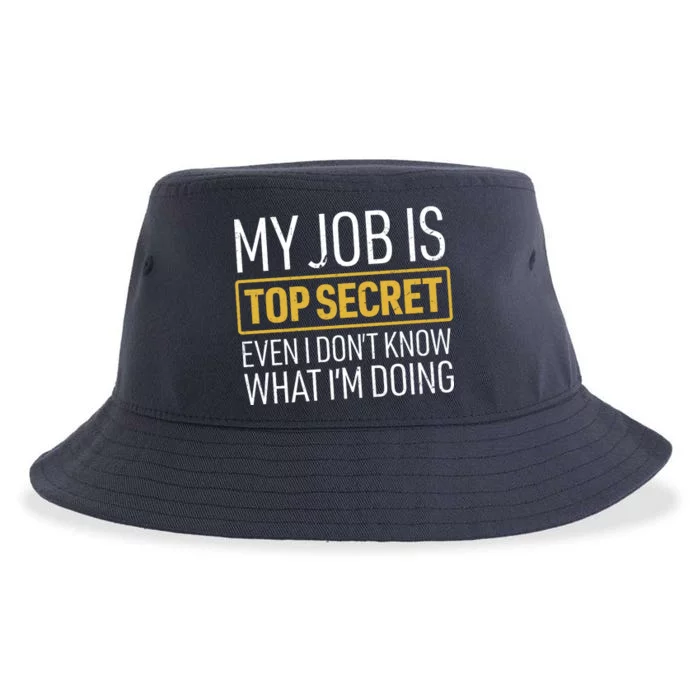 Top Secret Job Sustainable Bucket Hat