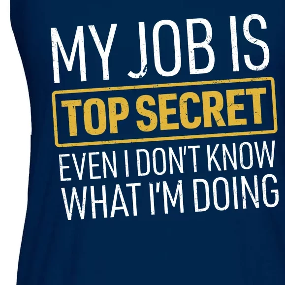 Top Secret Job Ladies Essential Flowy Tank