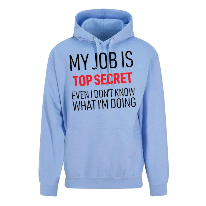 Top Secret Job Unisex Surf Hoodie