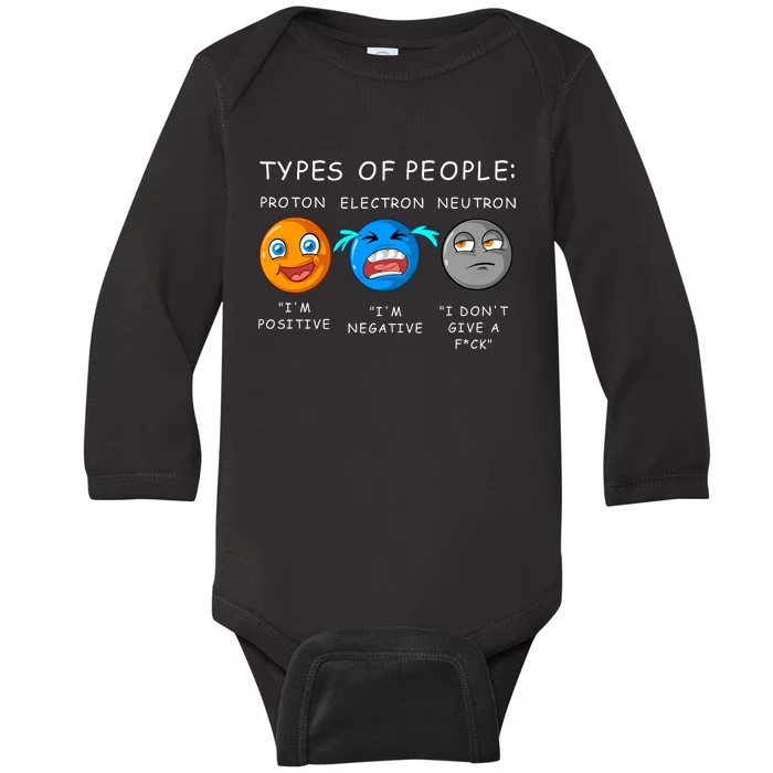 Types Of People Baby Long Sleeve Bodysuit